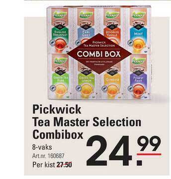 Pickwick Tea Master Selection Combibox Aanbieding Bij Sligro