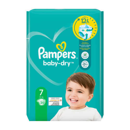 Pampers Baby Dry Luiers Maat 7 15kg Aanbieding Bij Coop