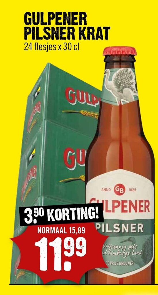 Gulpener Pilsner Krat 24 Flesjes X 30 Cl Aanbieding Bij Dirck 3