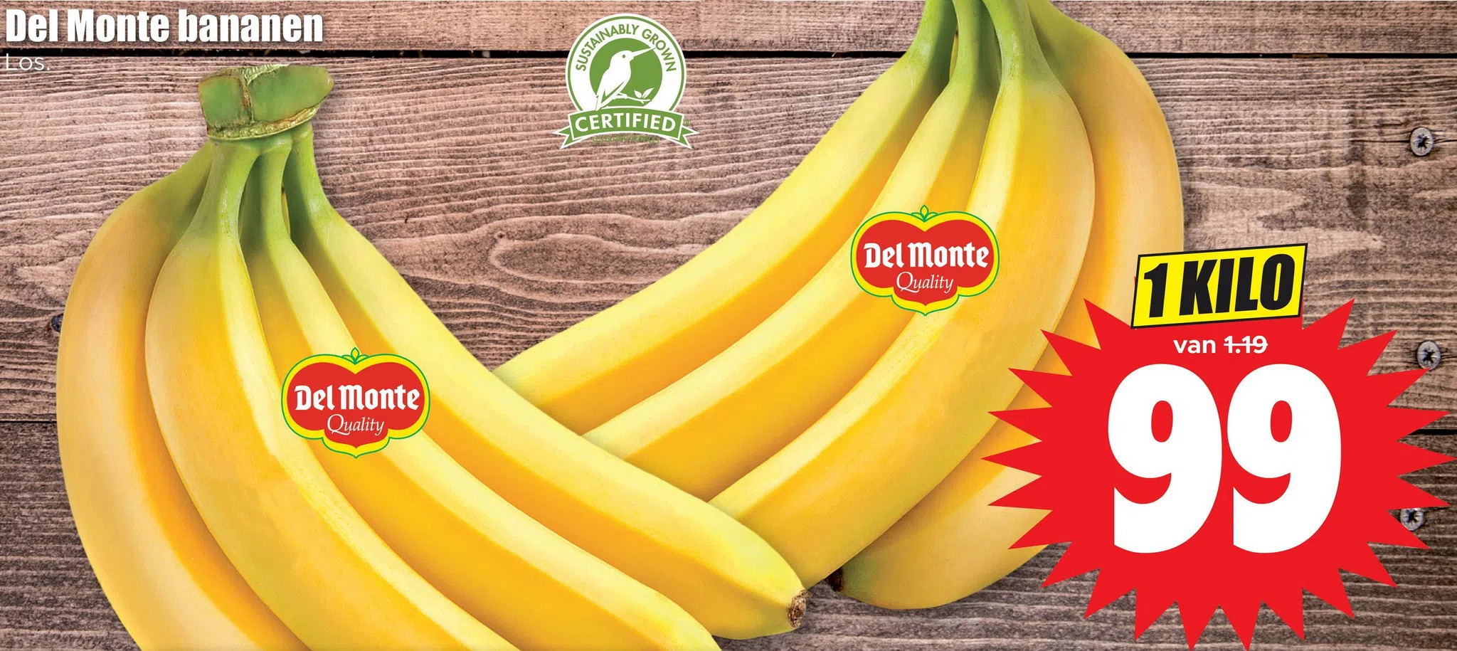 Del Monte Bananen Los Aanbieding Bij Dirk