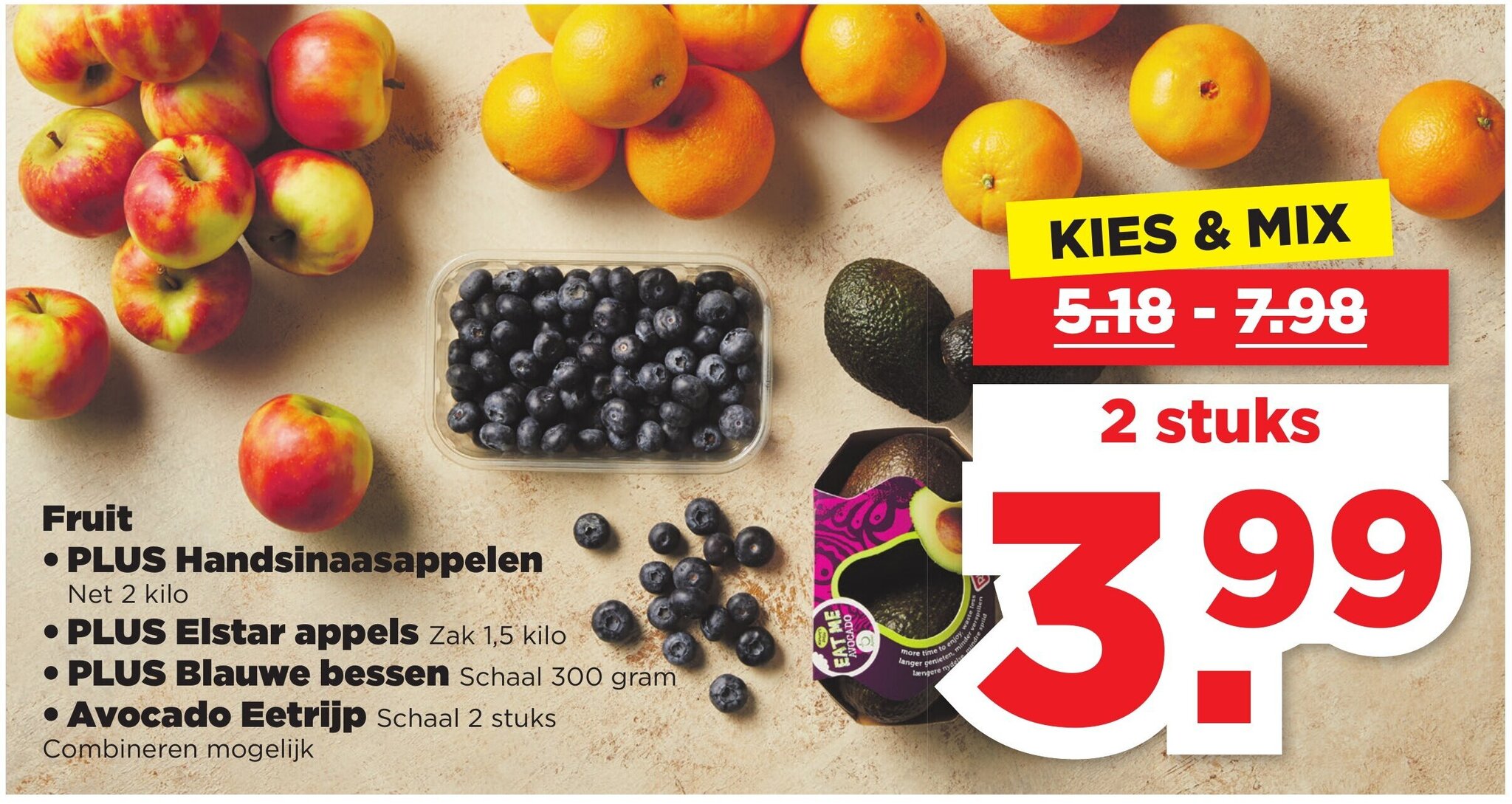 Handsinaasappelen Kilo Elstar Appels Kilo Blauwe Bessen