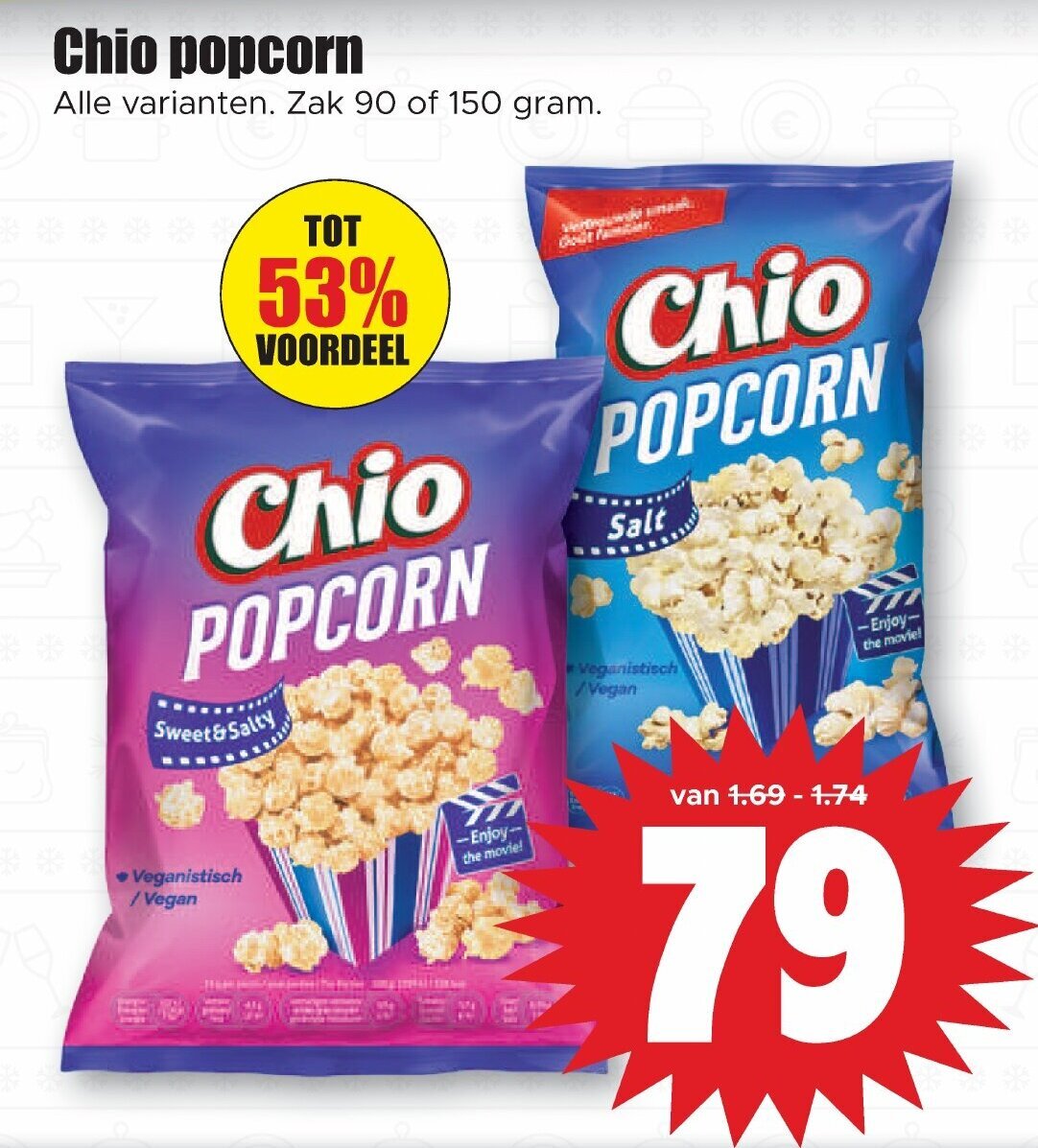 Chio Popcorn Of Gram Aanbieding Bij Dirk