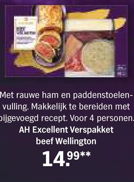 Ah Excellent Verspakket Beef Wellington Aanbieding Bij Albert Heijn