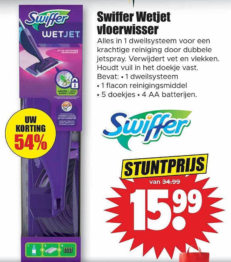 Swiffer Wetjet Vloerwisser Aanbieding Bij Dirk