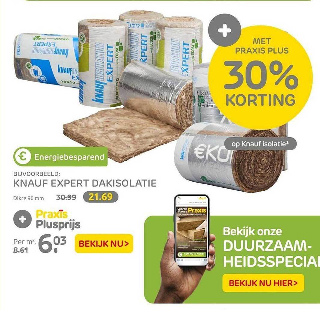 Knauf Expert Dakisolatie Aanbieding Bij Praxis