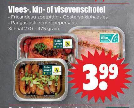 Vlees Kip Of Visovenschotel Aanbieding Bij Dirk