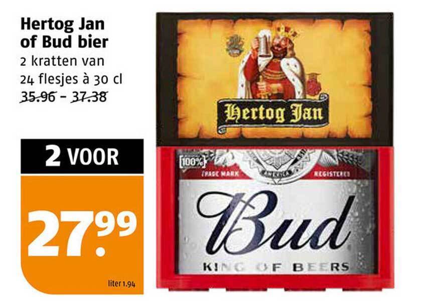 Hertog Jan Of Bud Bier Aanbieding Bij Poiesz