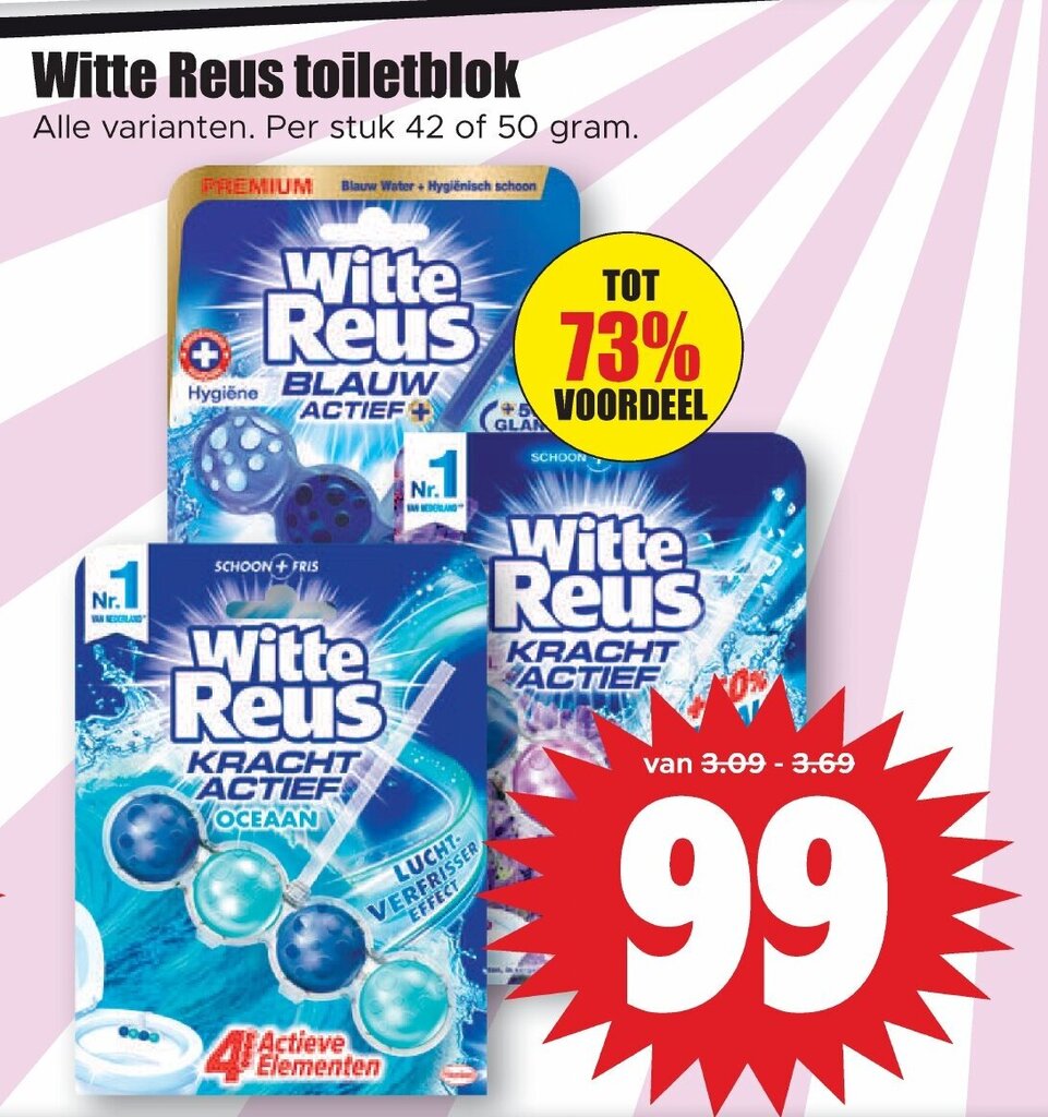 Witte Reus Toiletblok Aanbieding Bij Dirk