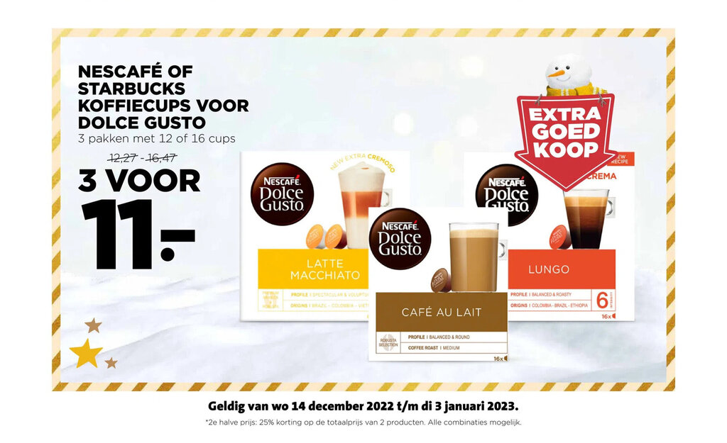 Nescafe Of Starbucks Koffiecups Voor Dolce Gusto 3 Pakken Met 12 Of 16