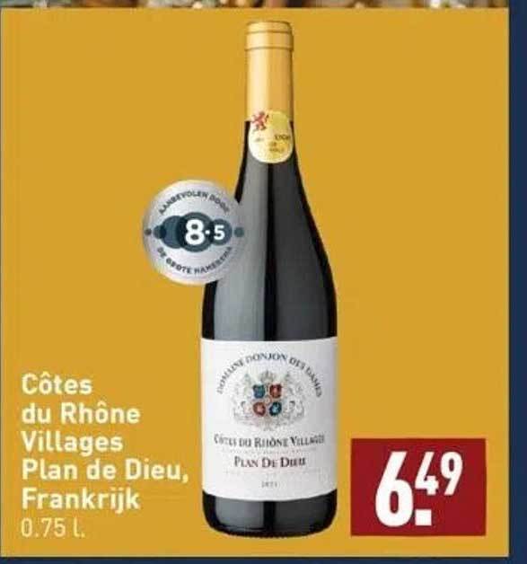 Côtes du rhône villages plan de dieu frankrijk aanbieding bij ALDI