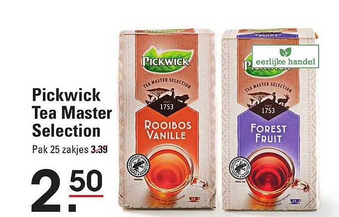 Pickwick Tea Master Selection Aanbieding Bij De Kweker