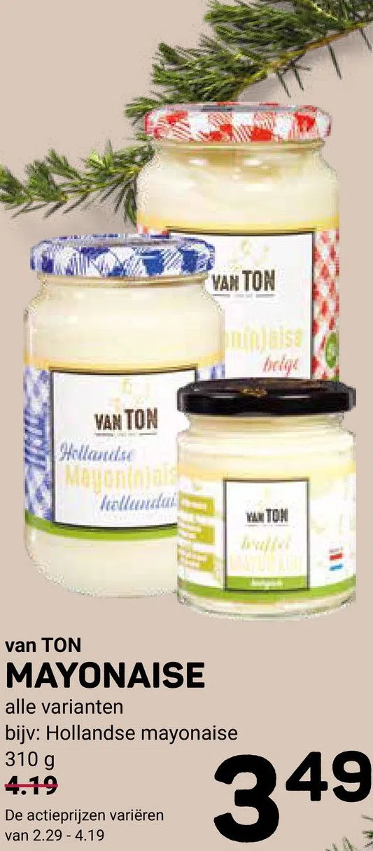 Van Ton Mayonaise Aanbieding Bij Ekoplaza