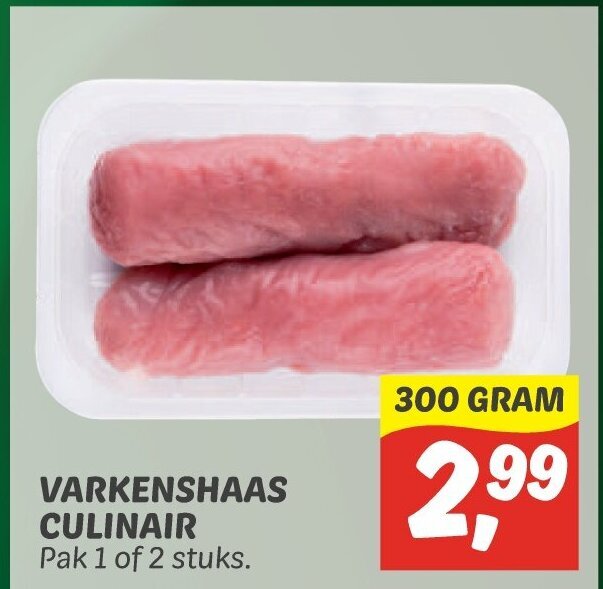 Varkenshaas Culinair Gram Aanbieding Bij Dekamarkt