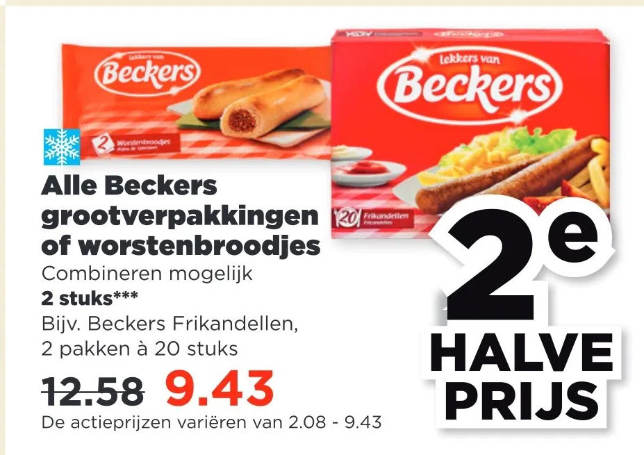 Alle Beckers Grootverpakkingen Of Worstenbroodjes Aanbieding Bij Plus