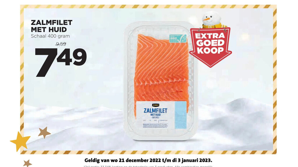 Zalmfilet Met Huid 400 Gram Aanbieding Bij Jumbo