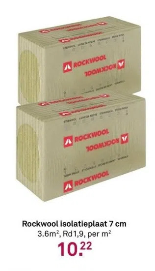 Rockwool Isolatieplaat Cm M Rd Per M Aanbieding Bij Karwei