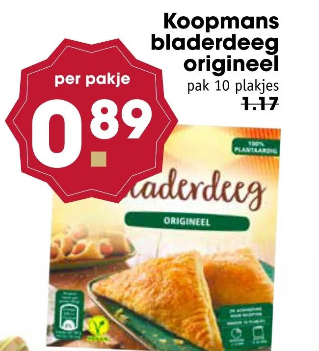 Koopmans Bladerdeeg Origineel Aanbieding Bij Mcd Supermarkt