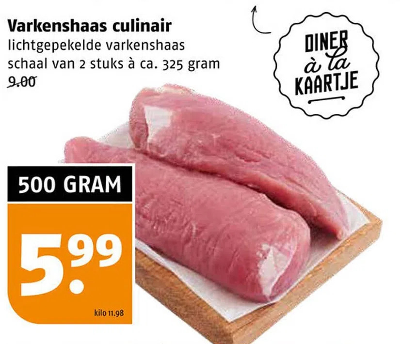 Varkenshaas Culinair Aanbieding Bij Poiesz