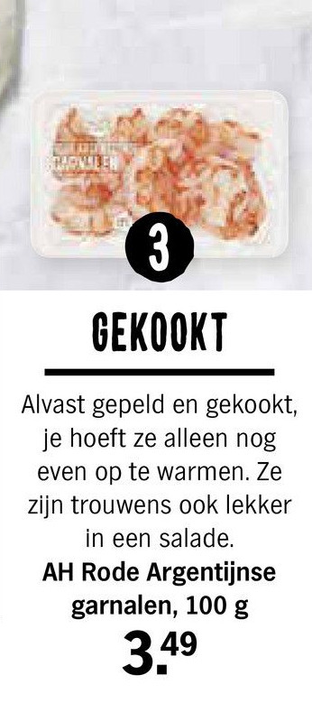 Ah Rode Argentijnse Garnalen Aanbieding Bij Albert Heijn