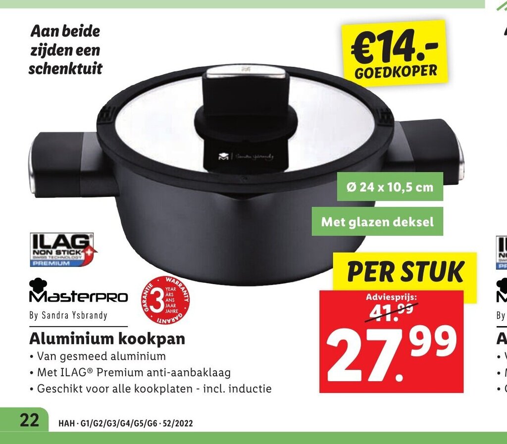 Aluminium Kookpan 24 X 10 5 Cm Aanbieding Bij Lidl