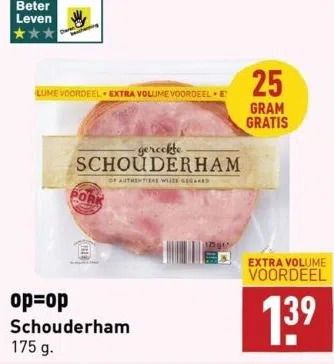 Op Op Schouderham Aanbieding Bij Aldi