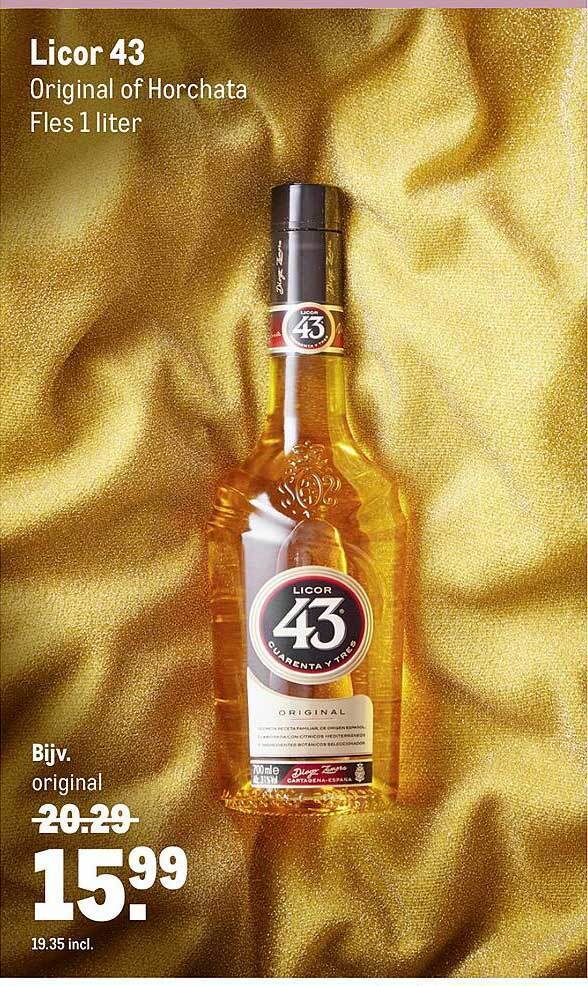 Licor 43 Original Of Horchata Aanbieding Bij Makro