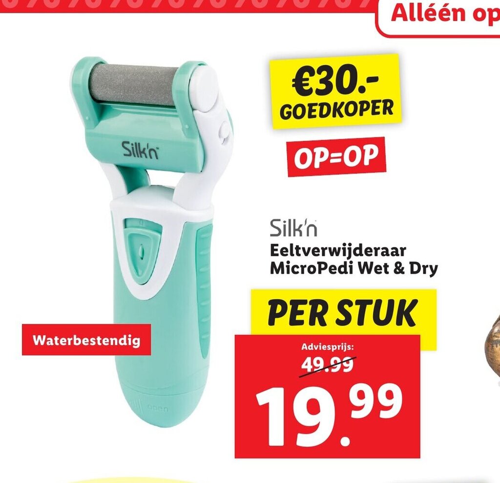 Silk N Eeltverwijderaar MicroPedi Wet Dry Per Stuk Aanbieding Bij Lidl