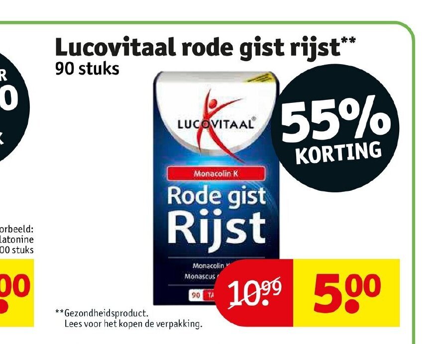 Lucovitaal Rode Gist Rijst Stuks Aanbieding Bij Kruidvat