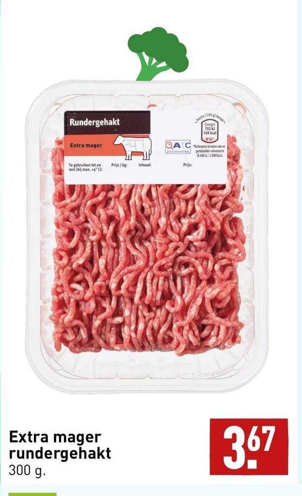 Extra Mager Rundergehakt Gram Aanbieding Bij Aldi