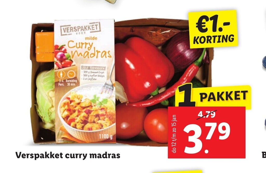 Verspakket Curry Madras Aanbieding Bij Lidl