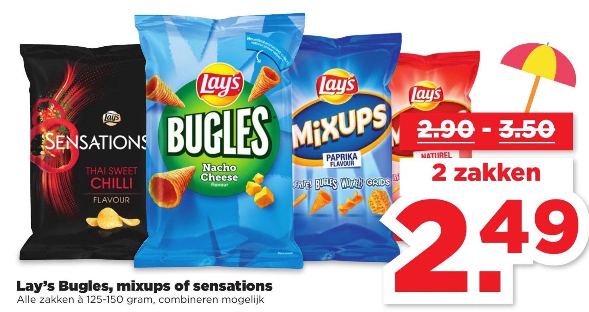 Lay S Bugles Mixups En Sensations G Aanbieding Bij Plus