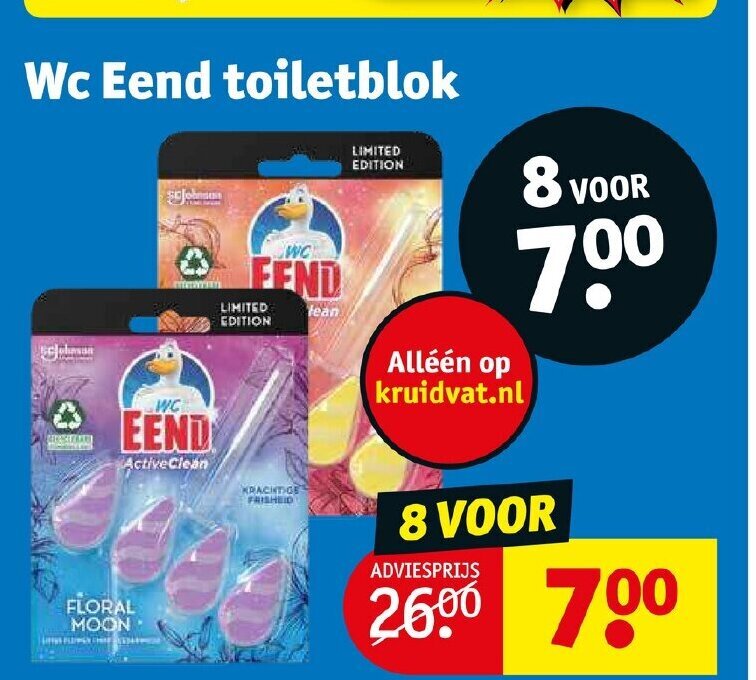 Wc Eend Toiletblok Aanbieding Bij Kruidvat