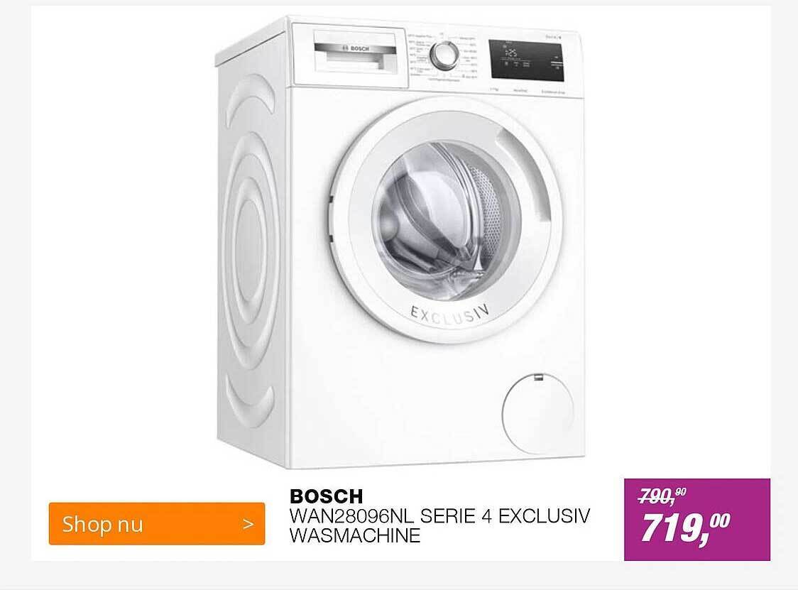 Bosch Wan Nl Serie Exclusiv Wasmachine Aanbieding Bij Ep