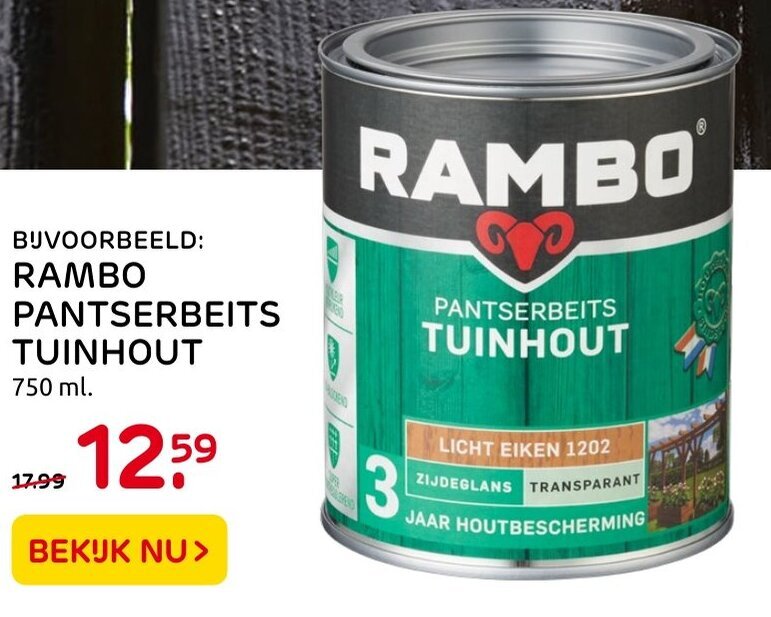 Rambo Pantserbeits Tuinhout Ml Aanbieding Bij Praxis