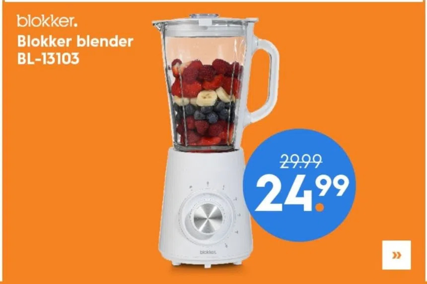 Blokker Blender Bl Aanbieding Bij Blokker