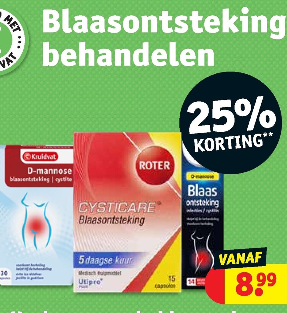 Blaasontsteking Behandelen Aanbieding Bij Kruidvat