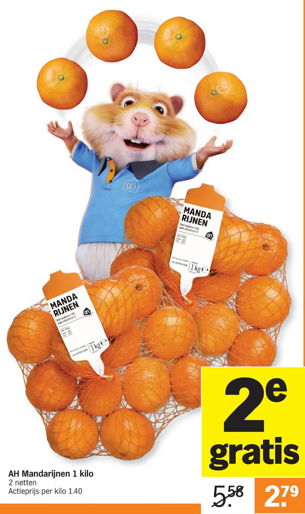 Ah Mandarijnen Kilo Gratis Aanbieding Bij Albert Heijn