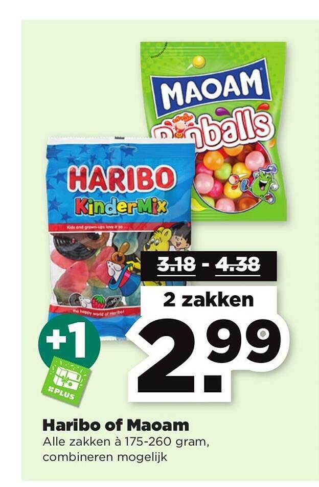 Haribo Of Maoam Aanbieding Bij PLUS