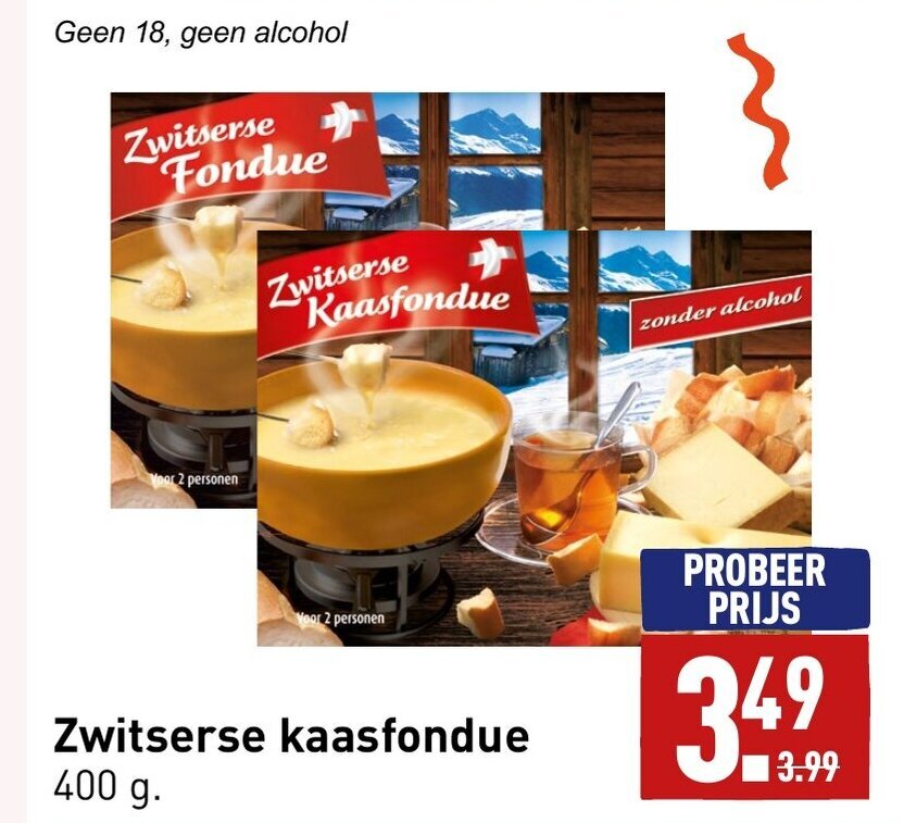 Zwitserse Kaasfondue G Aanbieding Bij Aldi