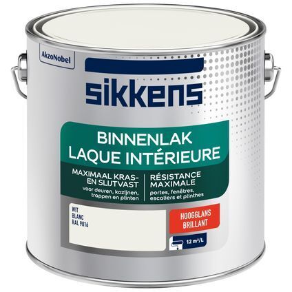 Sikkens Binnenlak Hoogglans Ral 9016 2 5l Aanbieding Bij Praxis