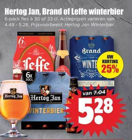 Hertog Jan Brand Of Leffe Winterbier Aanbieding Bij Dirk