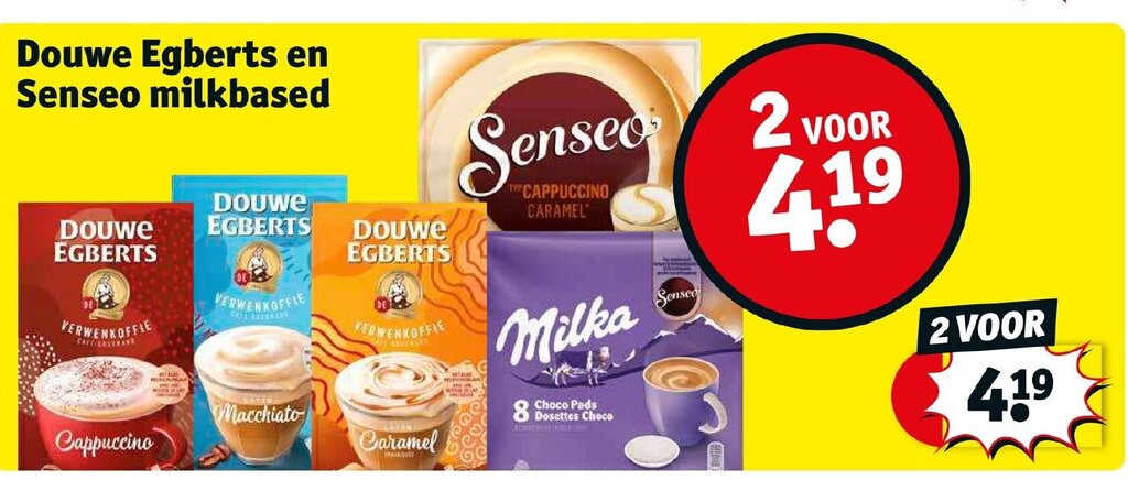 Douwe Egberts En Senseo Milkbased Aanbieding Bij Kruidvat