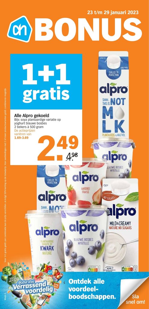 Alle Alpro Gekoeld Bekers A Gram Gratis Aanbieding Bij Albert