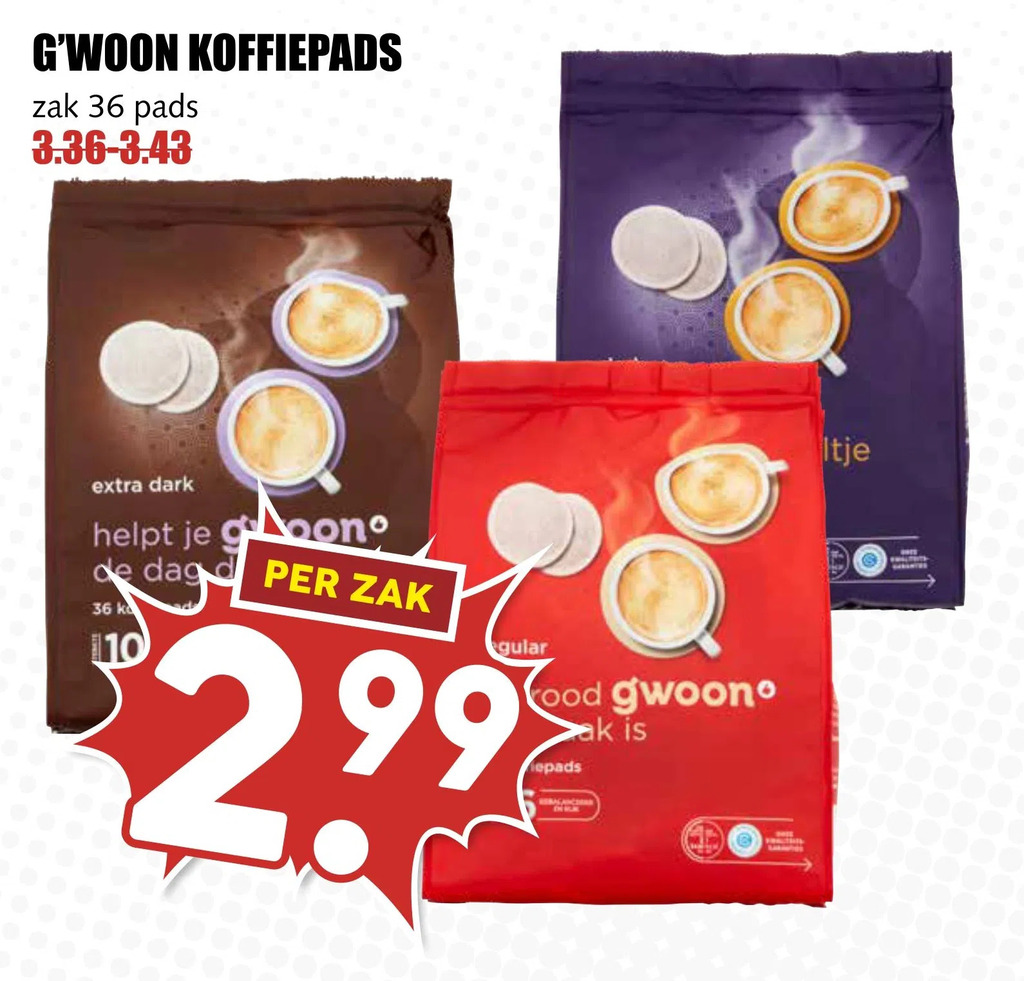 G Woon Koffiepads Aanbieding Bij MCD Supermarkt