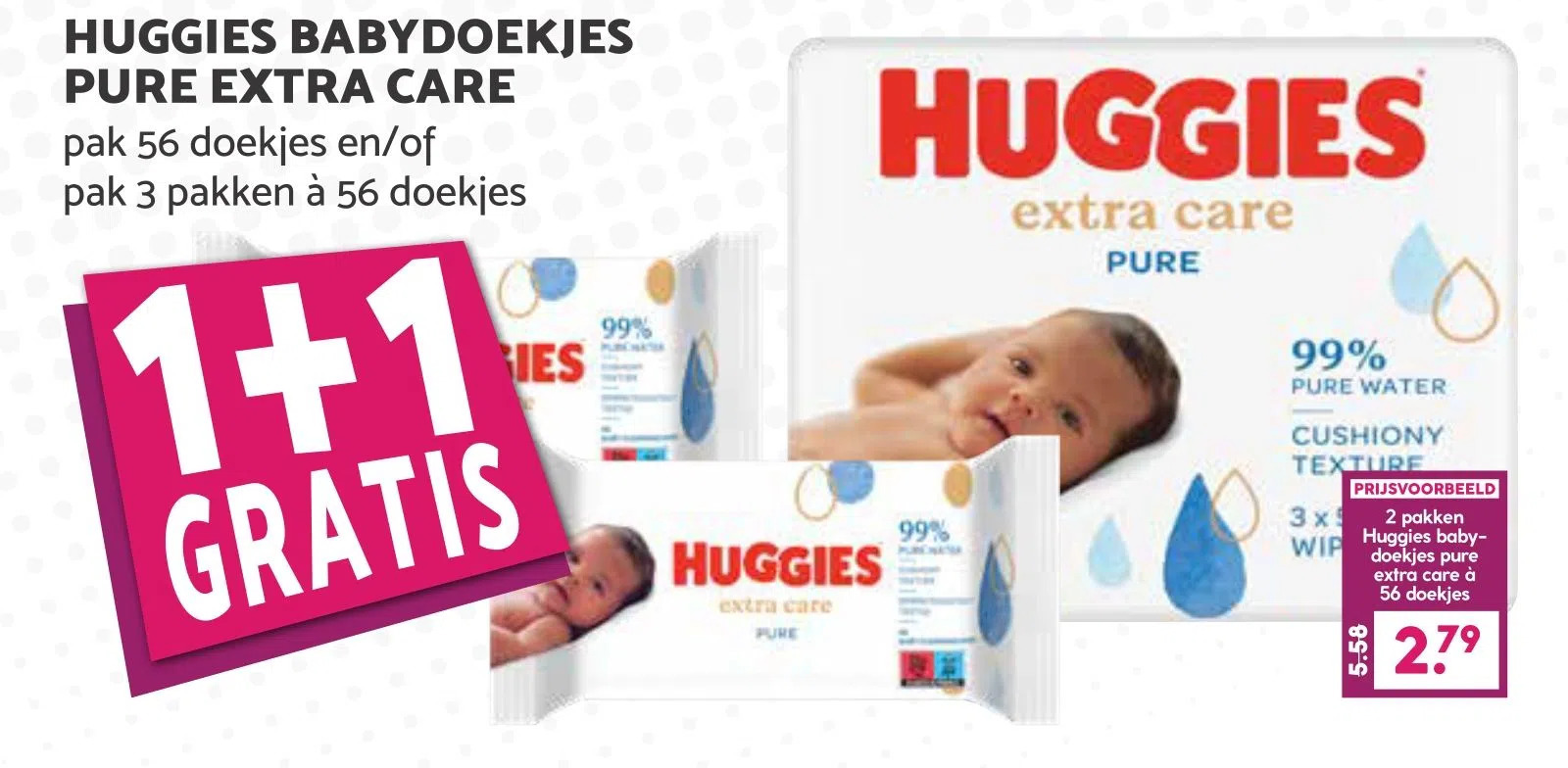 Huggies Babydoekjes Pure Extra Care Aanbieding Bij Mcd Supermarkt