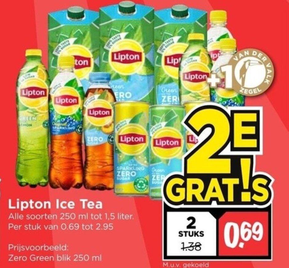 Lipton Ice Tea Ml Tot Liter Stuks Aanbieding Bij Vomar