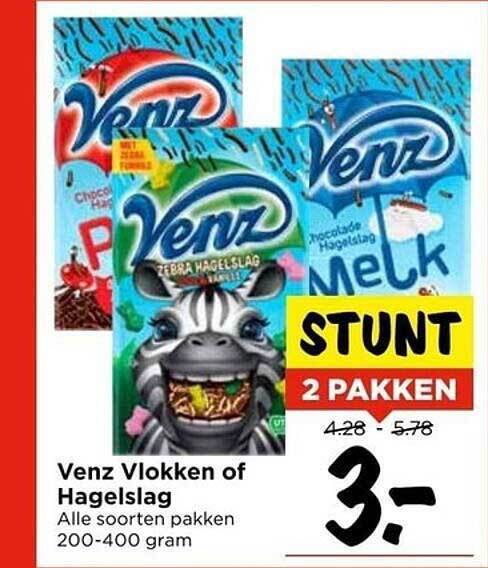 Venz Vlokken Of Hagelslag Aanbieding Bij Vomar