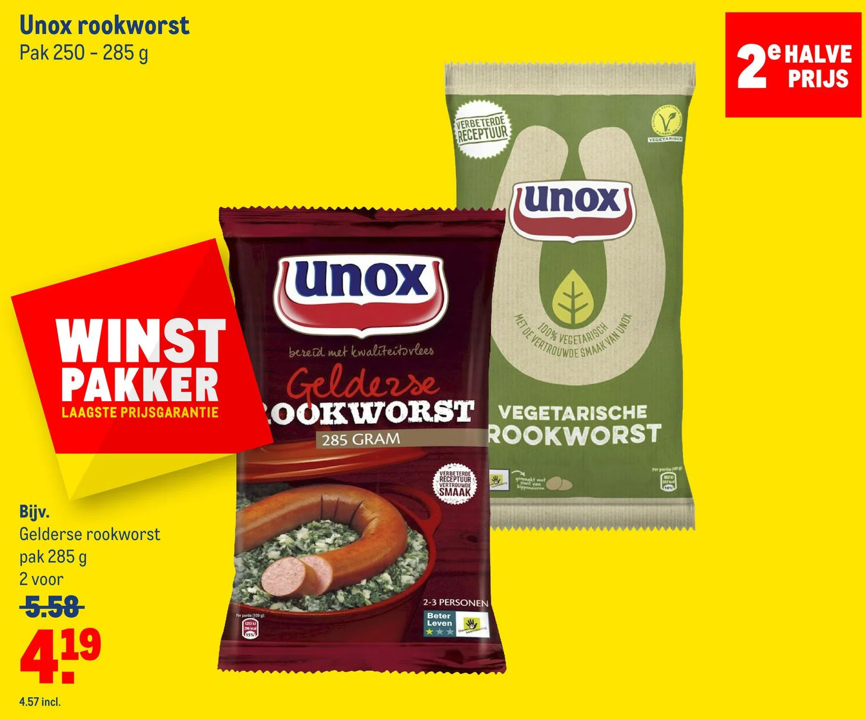 Unox Rookworst Aanbieding Bij Makro