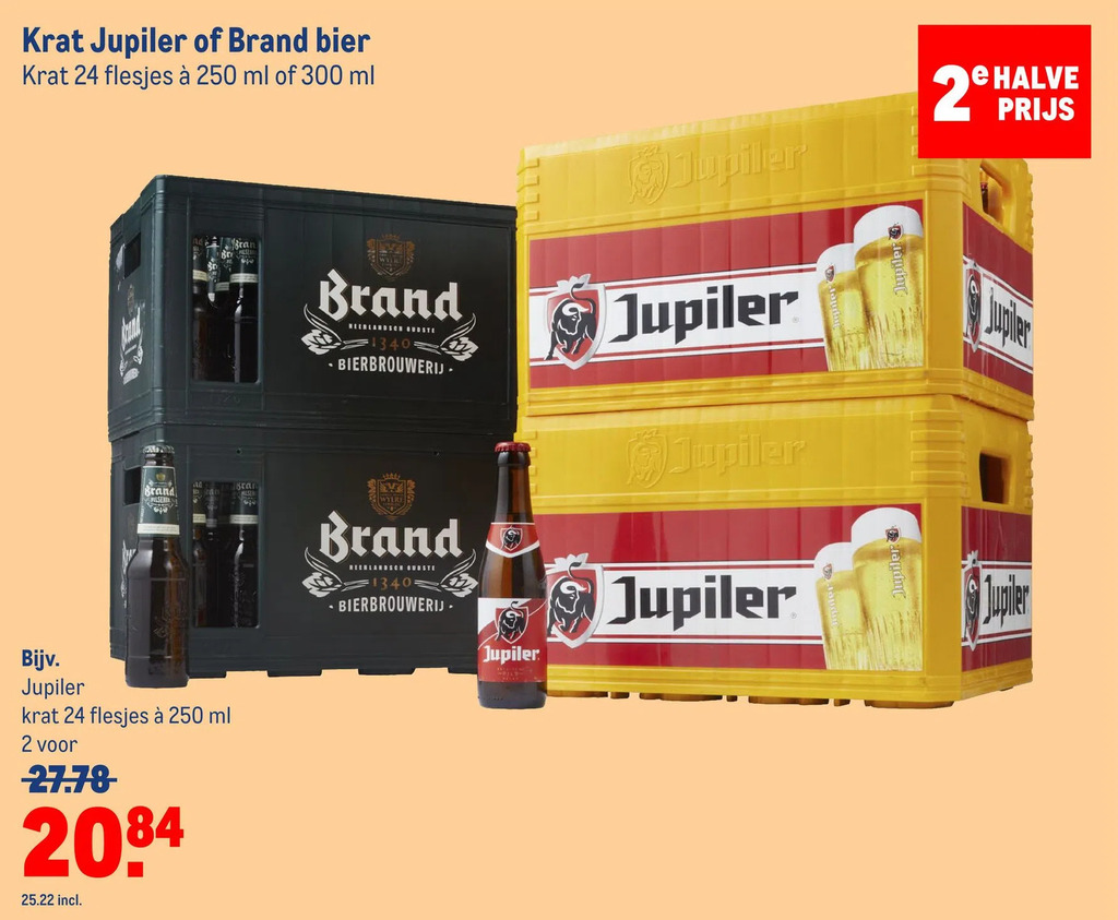 Krat Jupiler Of Brand Bier Aanbieding Bij Makro