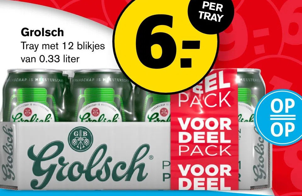 Grolsch Aanbieding Bij Hoogvliet